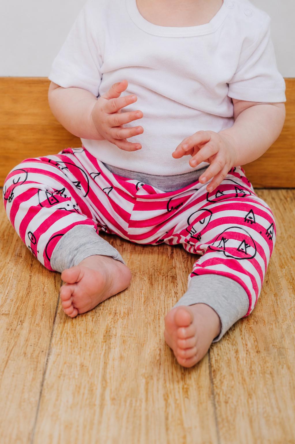 Baby Pants - Pink Skulltown