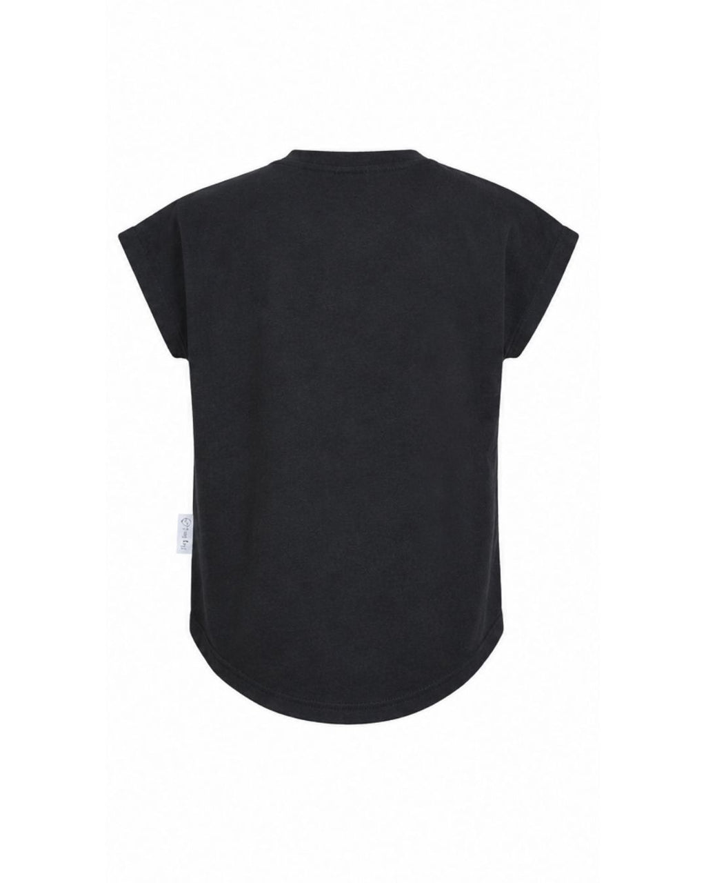 Weekend Tee - Black with Embroidered Skull