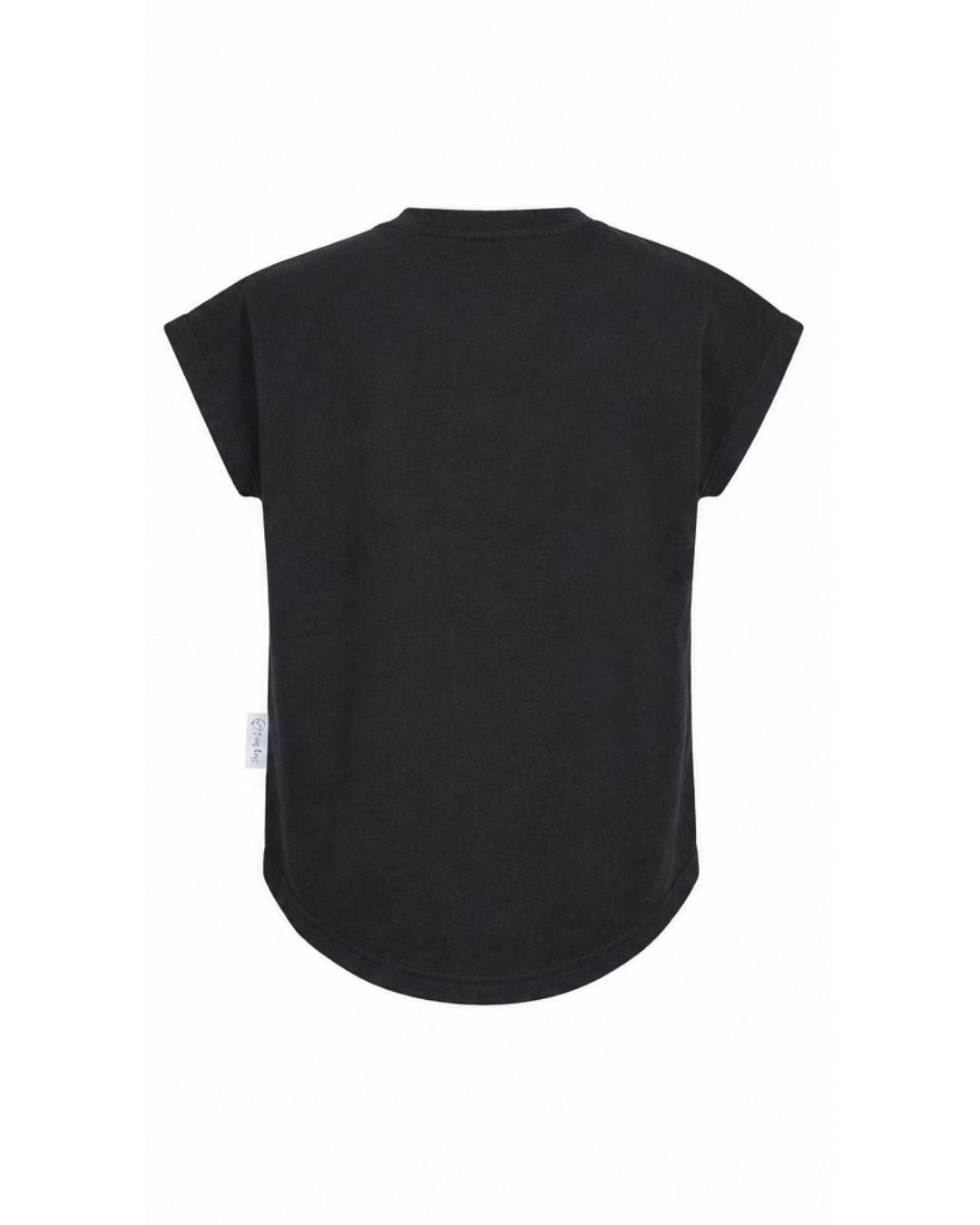 Weekend Tee - Black with Embroidered Skull