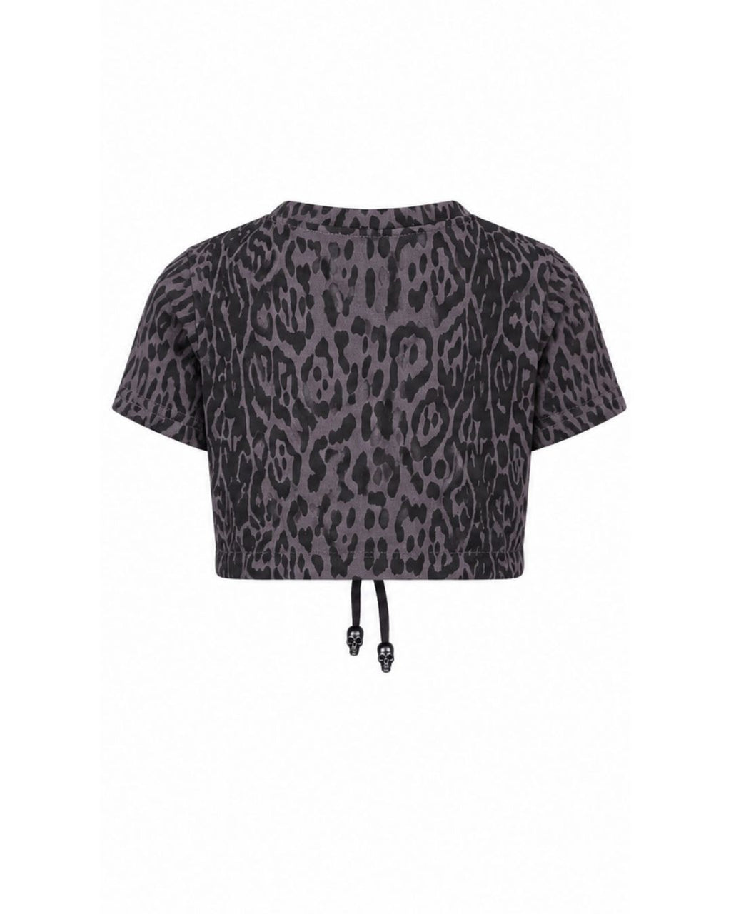 Boxy Crop Sweater - Leopard Print