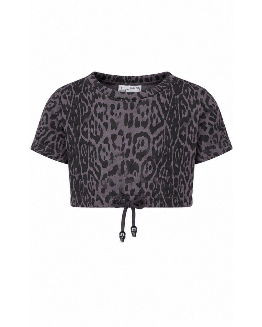 Boxy Crop Sweater - Leopard Print