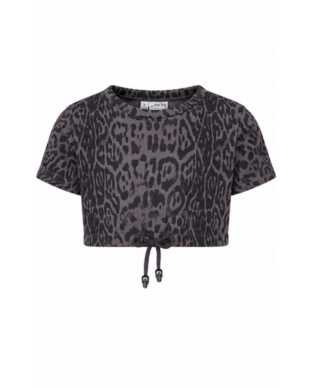 Boxy Crop Sweater - Leopard Print