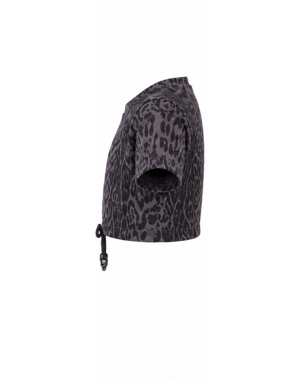 Boxy Crop Sweater - Leopard Print