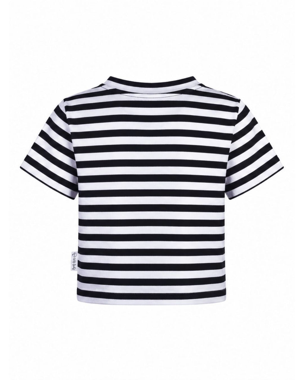 Cropped Tee - Peace Out Stripe