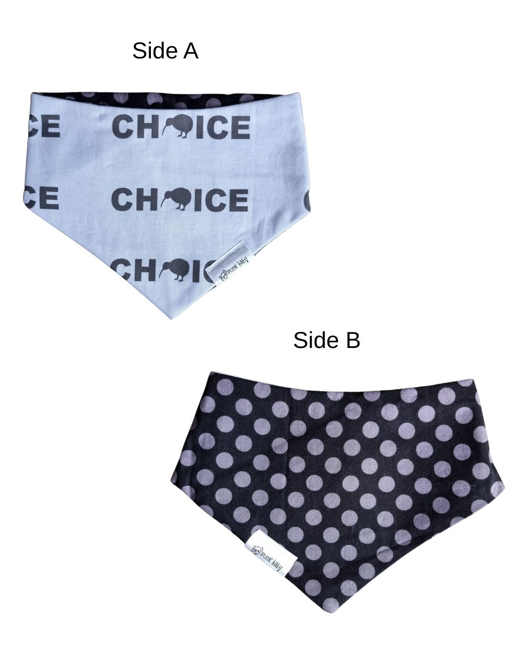 Reversible Bib - Choice/Dots