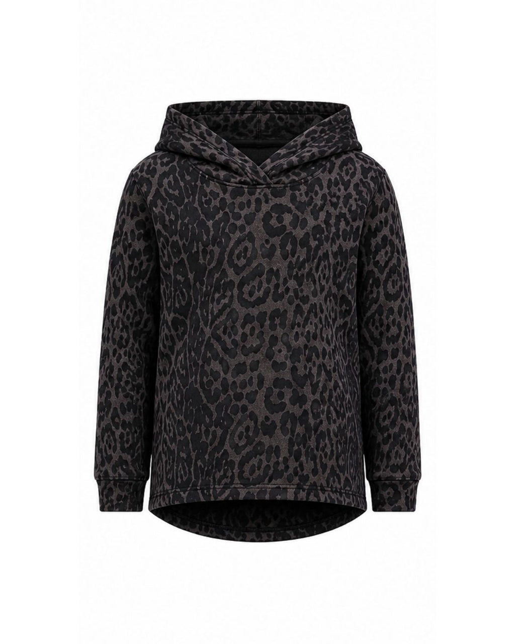 Hoodie - Grey Leopard