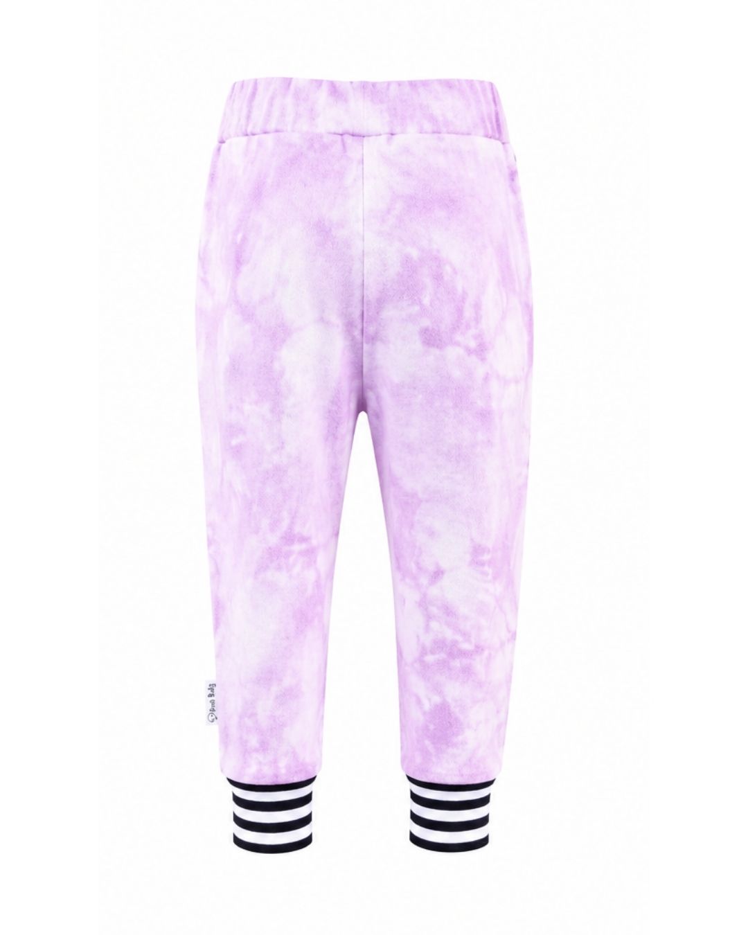 Pleat Front Joggers - Lilac Tie Dye