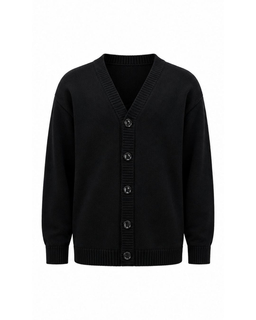 Knitted Cardigan - Black Skull