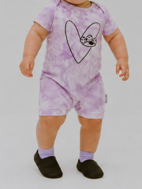 Romper - Lilac Heart