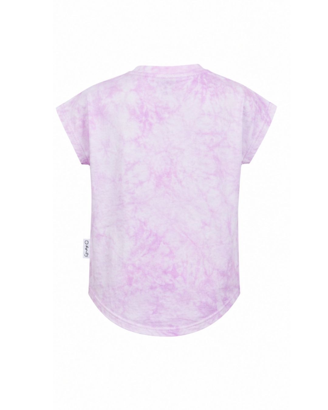 Weekend Tee - Lilac with Embroidered Skull