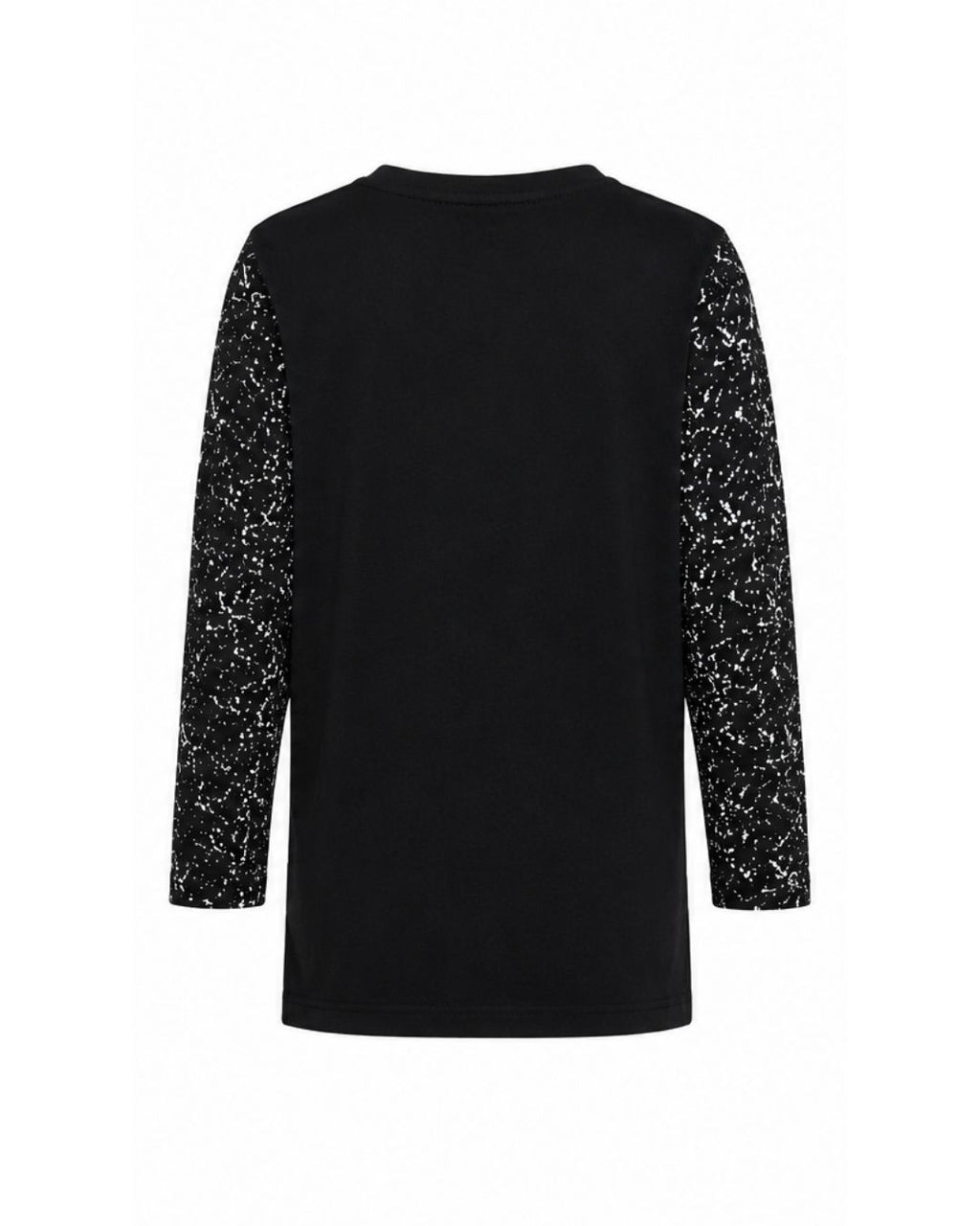 Longsleeve Tall Tee - Black Splatter Skull Tee