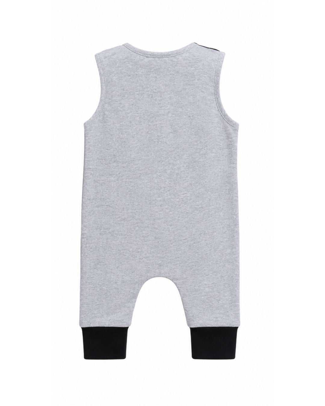 Long Romper - Grey Skull