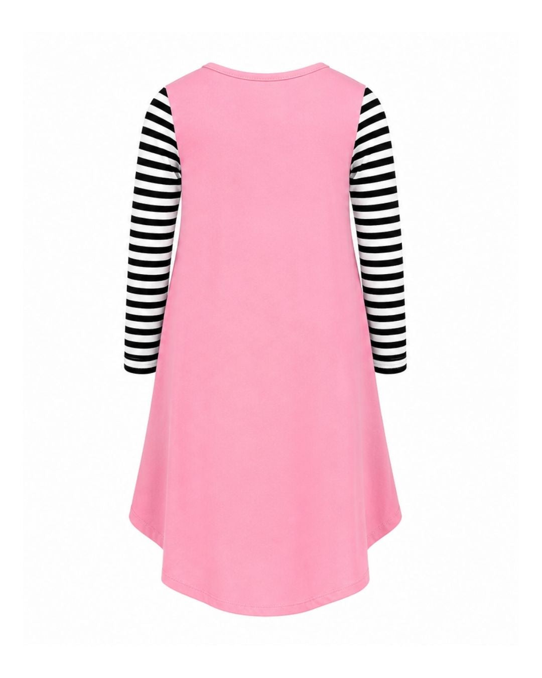 Long Sleeve Dress - Pink Skull