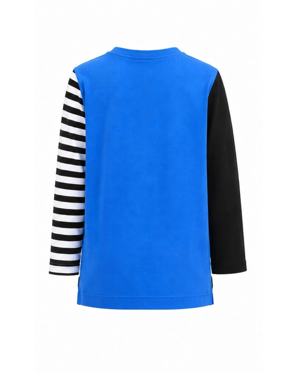 Longsleeve Tall Tee - Blue with Mismatched Sleeves