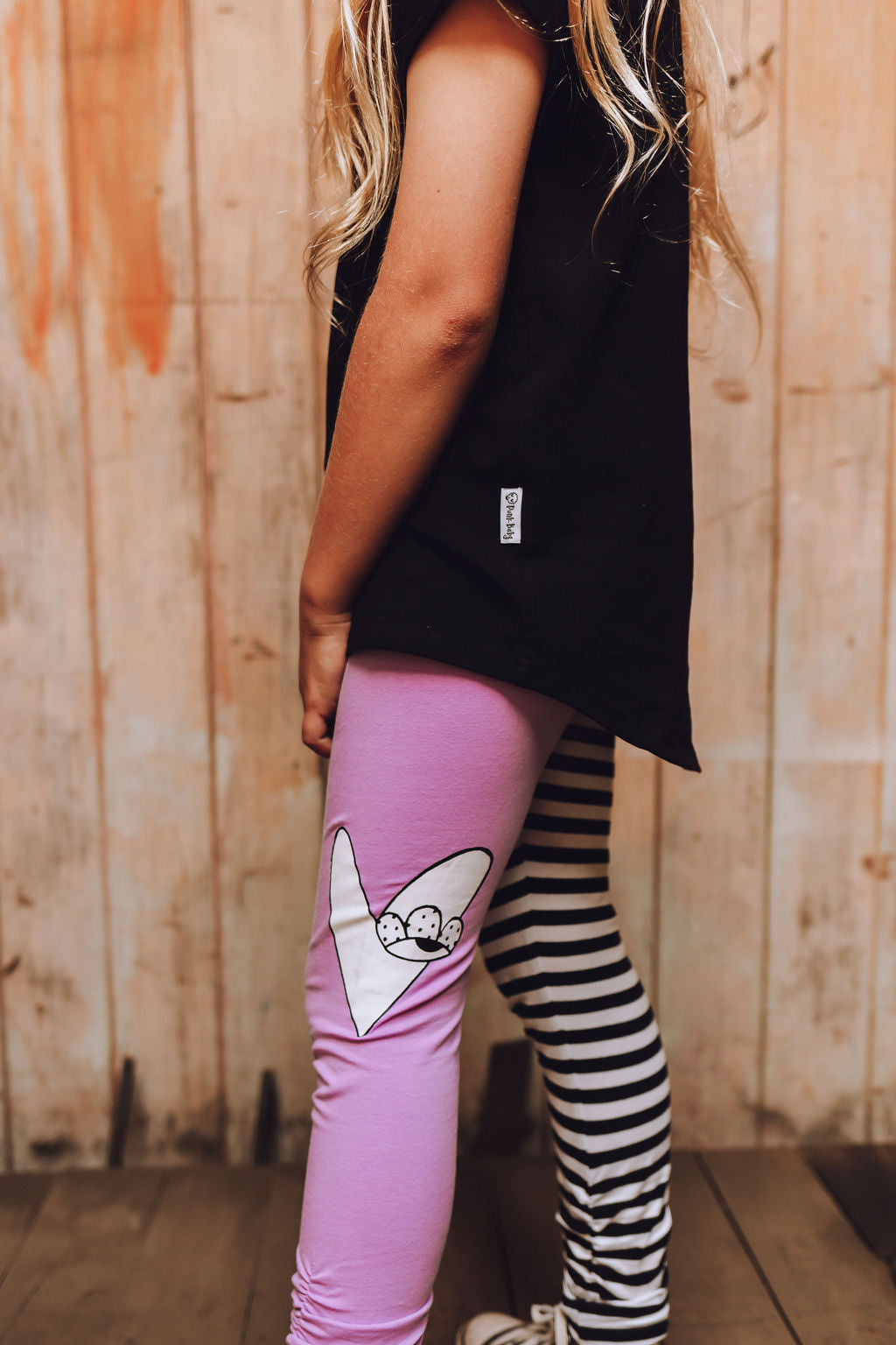 Lily Leggings - Lilac Heart