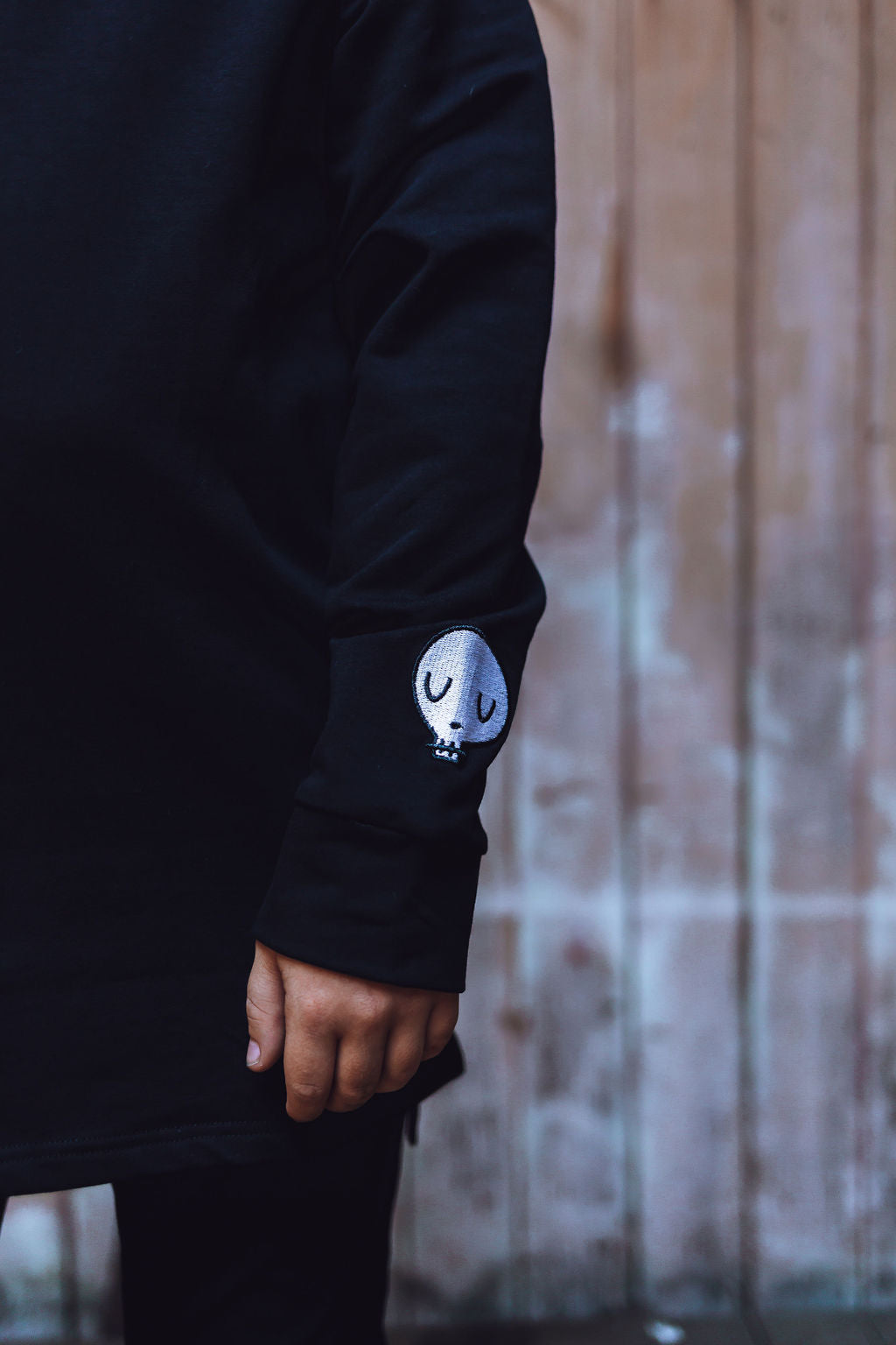 Skate Park Hoodie - Black Skull