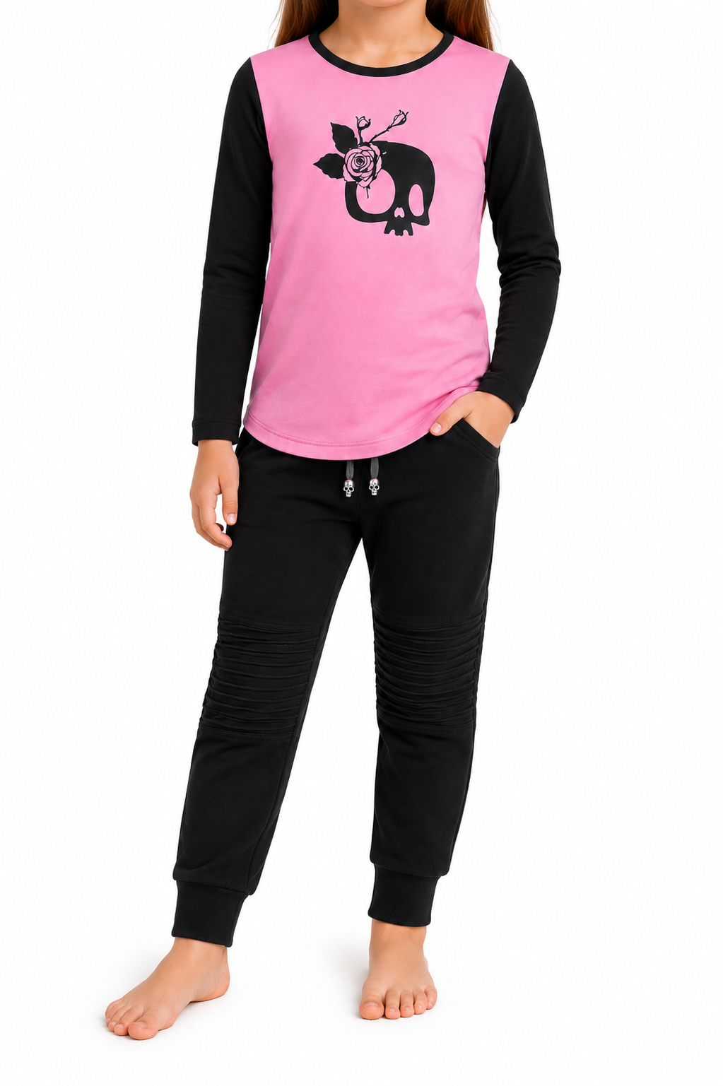 Longsleeve Tee - Blush Skull