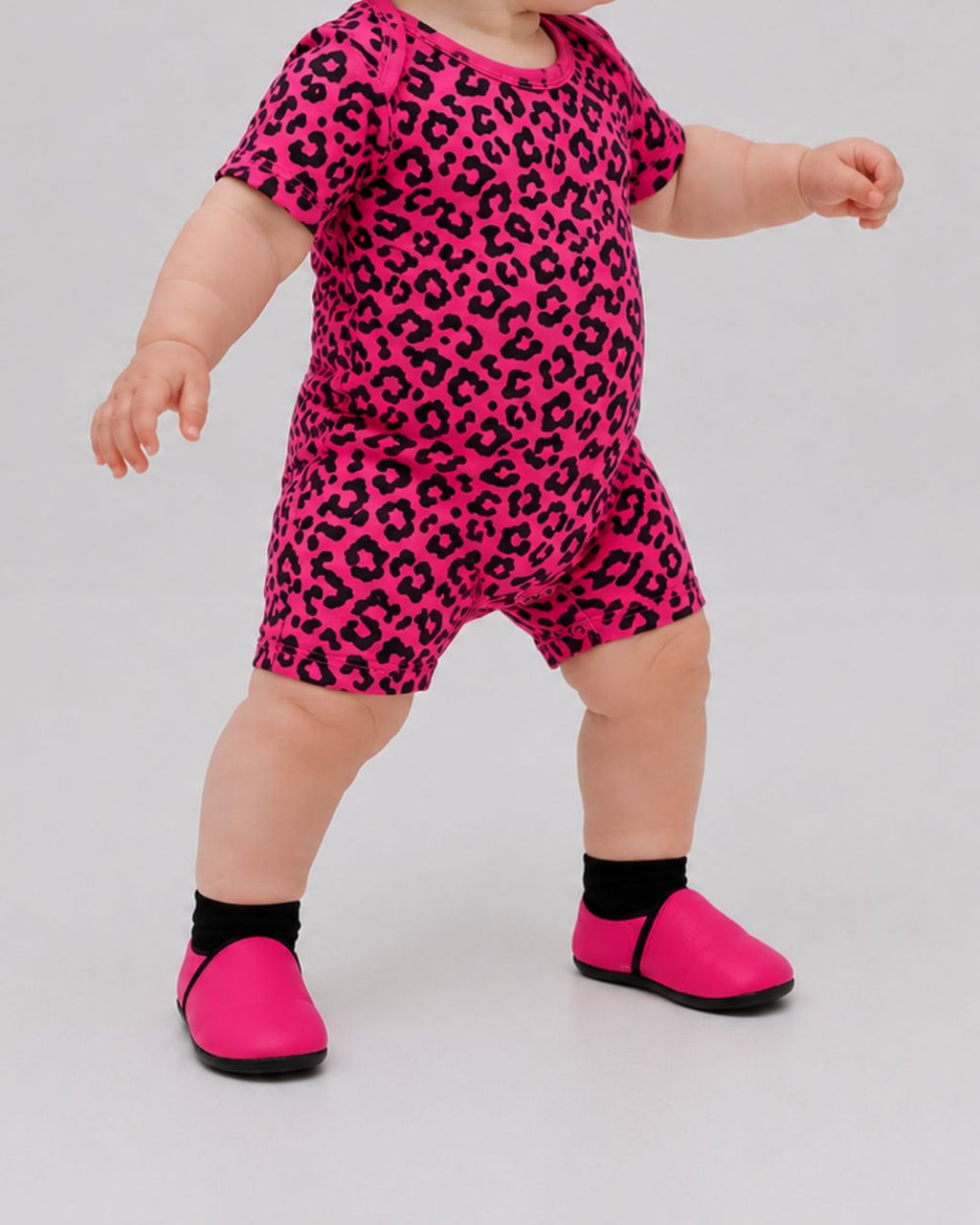Romper - Pink Leopard
