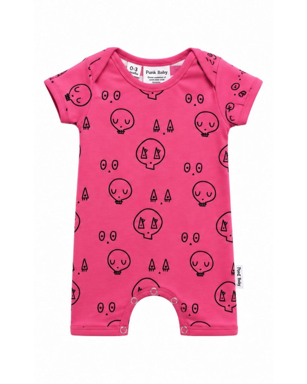Romper - Pink/Stripe Skulltown