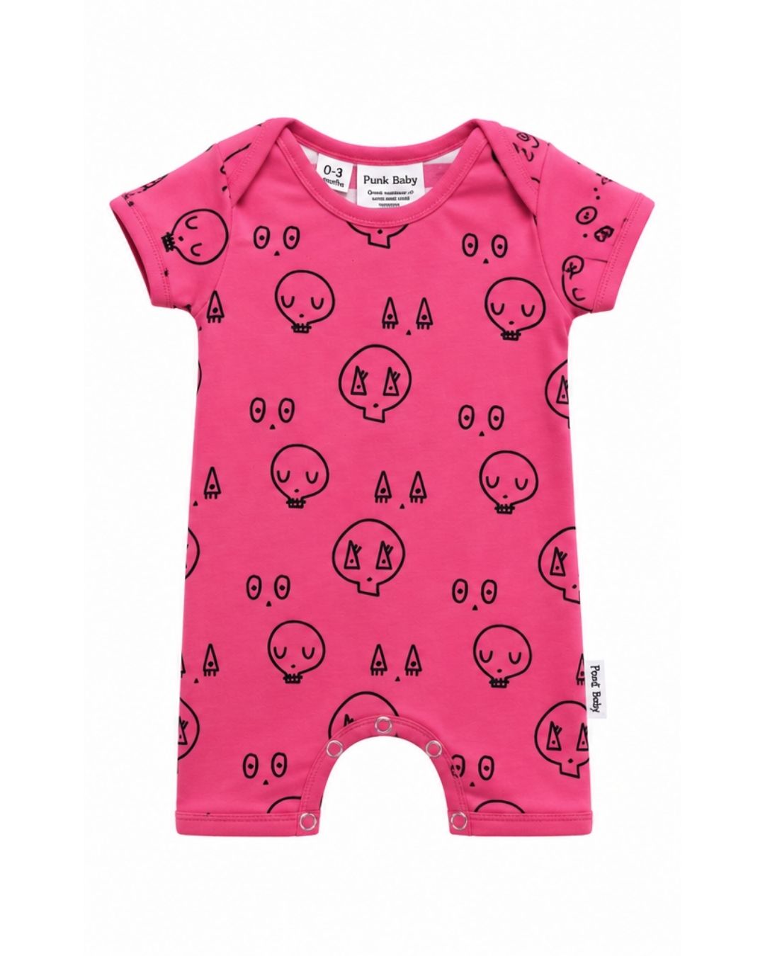 Romper - Pink/Stripe Skulltown