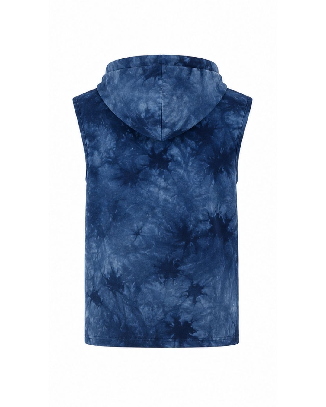 Sleeveless Hoodie - Hamburger Tie Dye