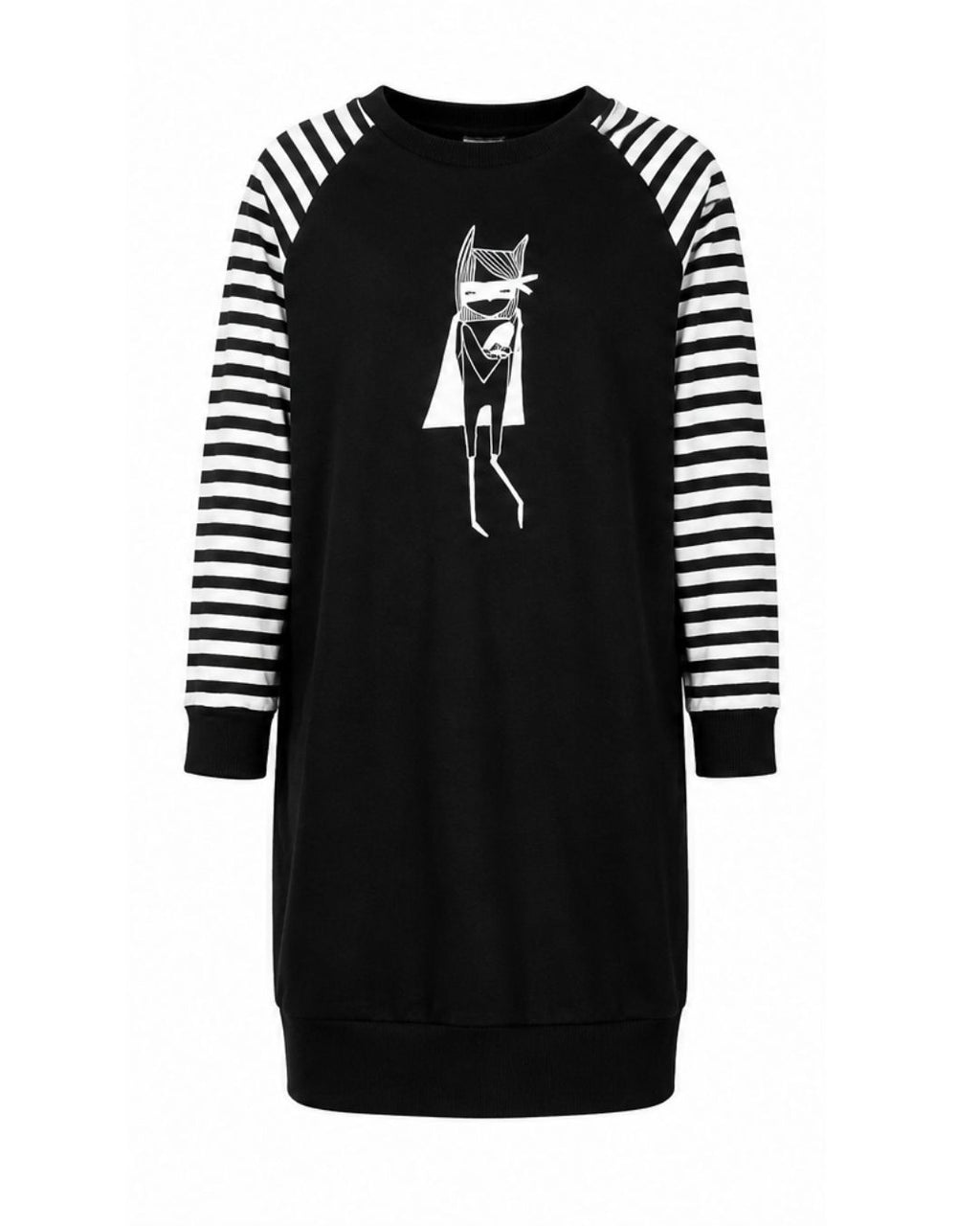 Sweater Dress - Super Gal Black
