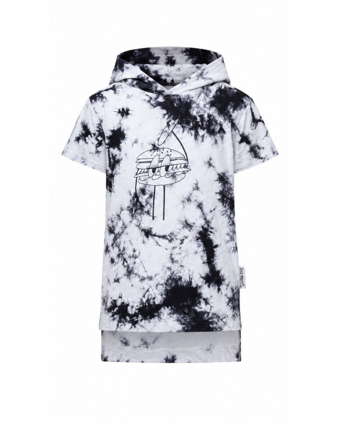 Tall Hooded Tee - Tie Dye Skater