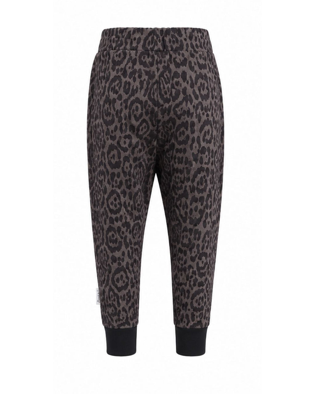 Pleat Front Joggers - Grey Leopard