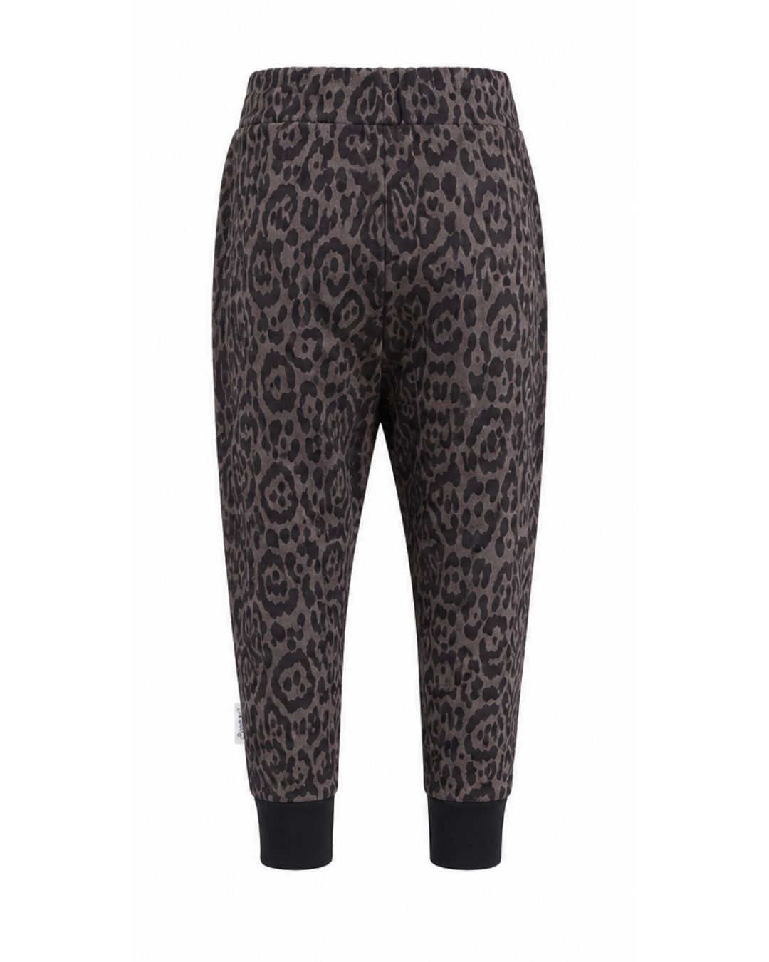 Pleat Front Joggers - Grey Leopard