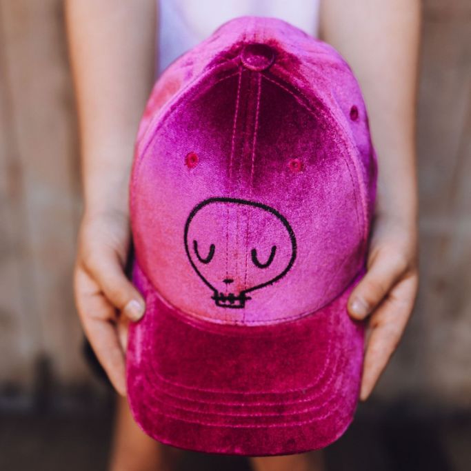 Velvet Cap - Purple