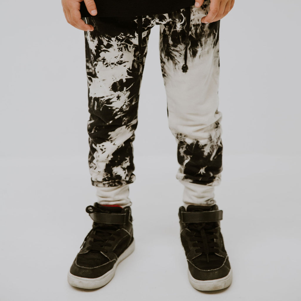 Trackies - Black Acid Wash