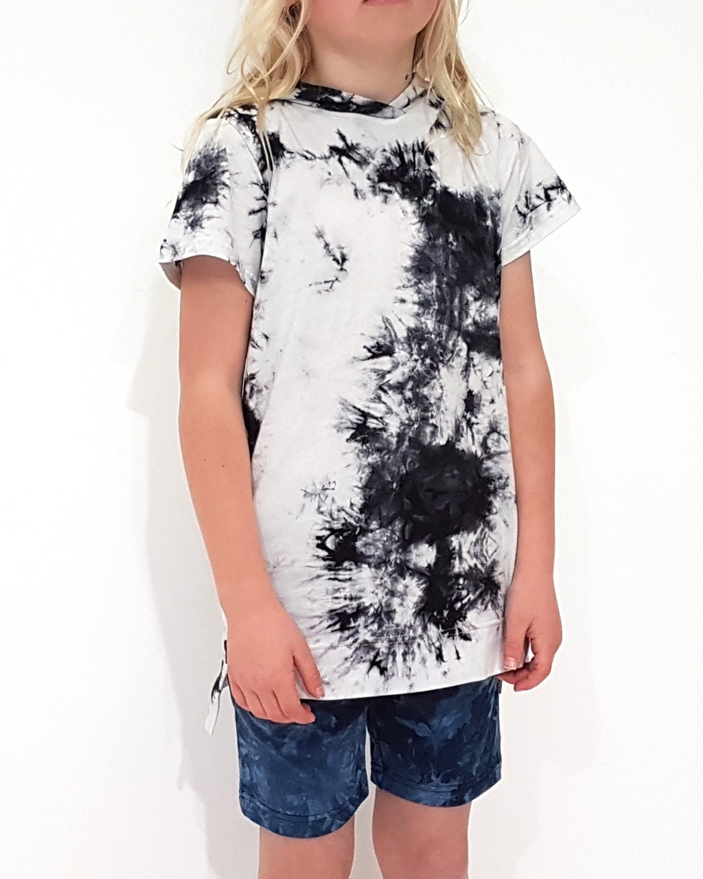 Tall Hooded Tee - Tie Dye